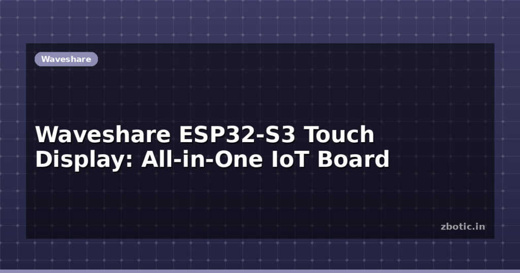 Blog Waveshare Esp32 S3 Touch Display All In One Iot Board 614004 Large