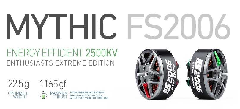 MAD CO – FS 2006 MYTHIC FPV Drone motor (Green) 2500KV