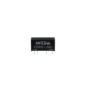 Hi-Link F0505S-1WR3, 1W Isolated DC-DC Converter 5V to 5V, 200mA Output, 2400µF Max Capacitive Load, SIP-4 Power Module