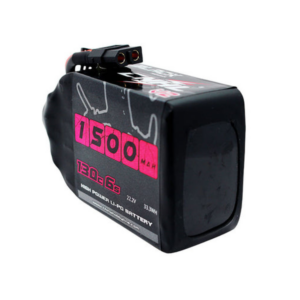 2 Packs CNHL Black Series V2.0 1500mAh 22.2V 6S Lipo Battery 130C with XT60 Plug