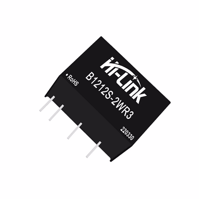 Hi-Link 12V to 12V 2W 167mA DC to DC Isolation Voltage 1500VDC Power Module Converter B1212S-2WR3 download 2 2
