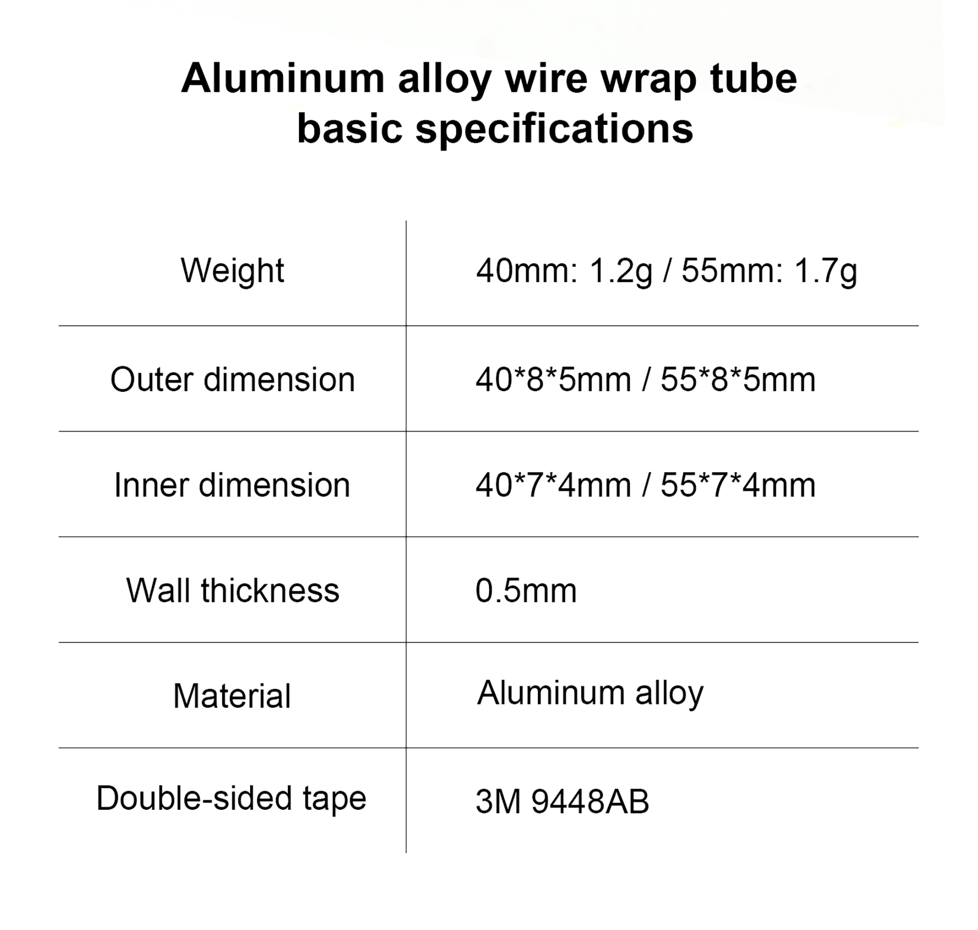 Axisflying Motor Wire Protective Tube – 55×8×5mm, Black, 4PCS 5 02