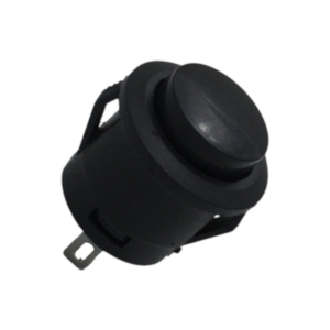 Black R13 507 16MM 2PIN Momentary Self Reset Round Cap Push Button Switch 2