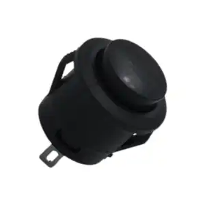 Black R13 507 16MM 2PIN Momentary Self Reset Round Cap Push Button Switch 2