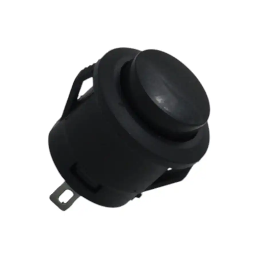 Black R13 507 16MM 2PIN Momentary Self Reset Round Cap Push Button Switch 2