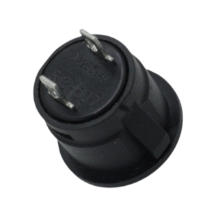 Black R13 507 16MM 2PIN Momentary Self Reset Round Cap Push Button Switch 3