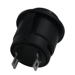 Black R13 507 16MM 2PIN Momentary Self Reset Round Cap Push Button Switch
