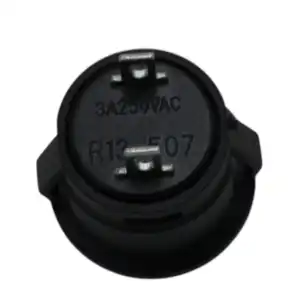 Black R13 507 16MM 2PIN Momentary Self Reset Round Cap Push Button Switch 4