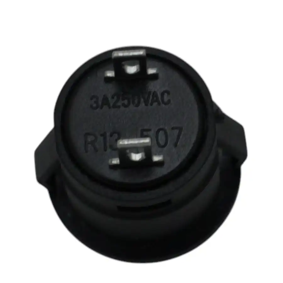Black R13 507 16MM 2PIN Momentary Self Reset Round Cap Push Button Switch 4