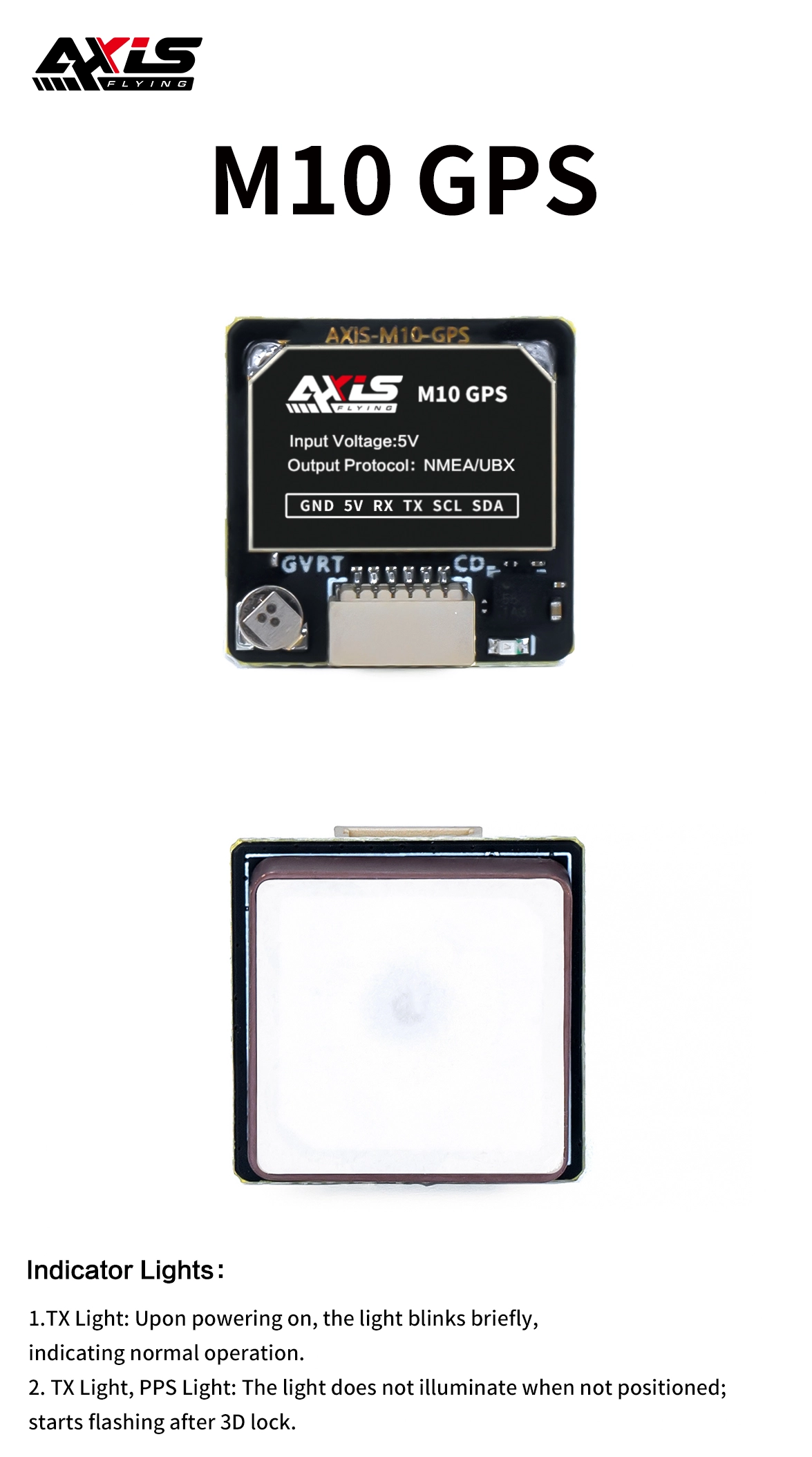 Axisflying M10 GPS Module 5 GPS M10 01