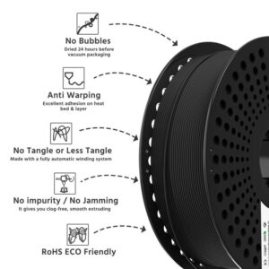 Nylon Black 3D Printing Filaments Characteristics