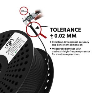 Nylon Black 3D Printing Filaments Tolerance