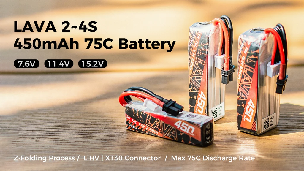 LAVA 4S 450mAh 75C Battery (2PCS) 3 2 4S450 aa8a3085 f507 4701 b342
