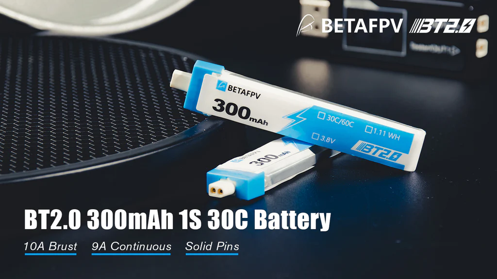 BT2.0 300mAh 1S 30C Battery 4 FB