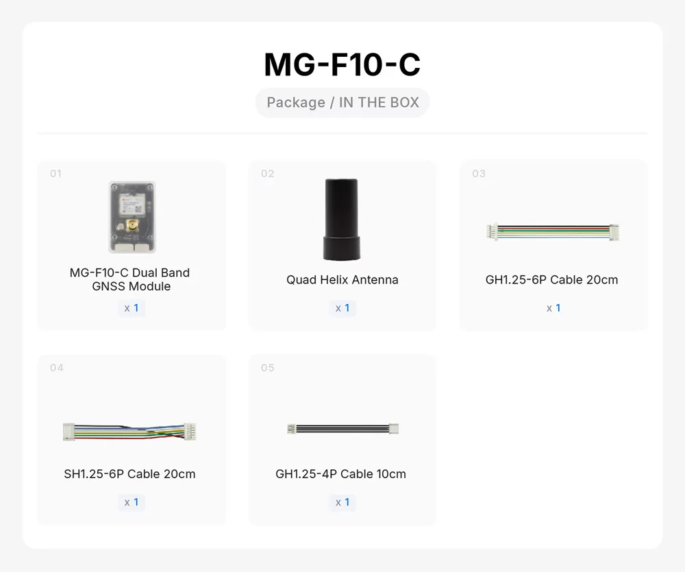 MicoAir MG-F10-C UAV GNSS GPS Module with Compass 7 MG F10 C package
