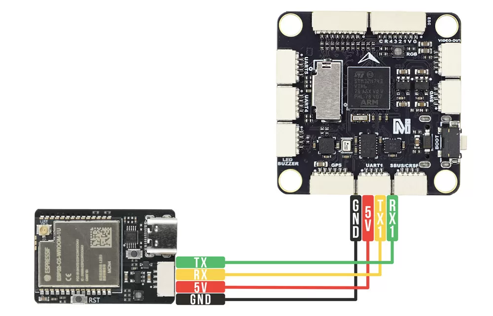 MicoAir WiFi Link Module for UAV Drones 6 MicoAir WiFi Link Wiring