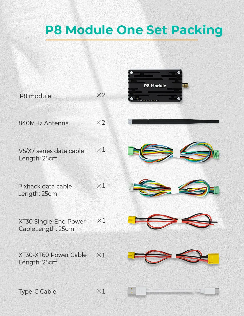 P8 40KM Long-Range Radio Telemetry System – Sky & Ground Set 12 P8 V2.0 13 1