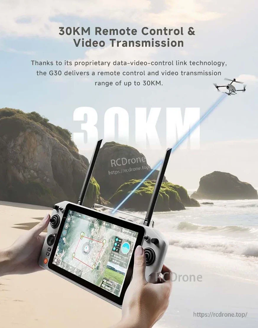Skydroid G30 10.1-inch HD Ground Station Remote Controller for FPV Drone, 2.4G/5.8G Dual-band With GR03 Receiver 8 Skydroid G30 Ground Station v4K7v