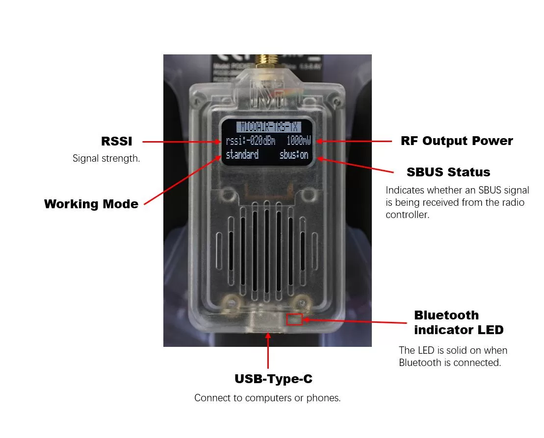 MicoAir TRS-Tx UAV Telemetry Transmitter Module 5 TRS oled jpg