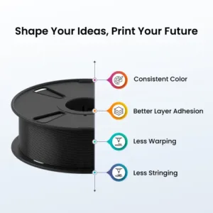 3DZ PLA Jet Black Filaments 1.75mm 4 almightyfila pla pro matte bronze 3d printer filament 500x500 2