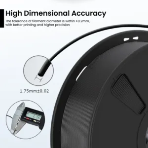 3DZ PLA Jet Black Filaments 1.75mm 3 almightyfila pla pro matte bronze 3d printer filament 500x500 3