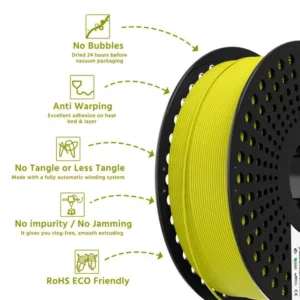 3DZ PLA LEMON YELLOW FILAMENTS 4 pla pro lemon yellow 3d printer filament 1000x1000 1 1