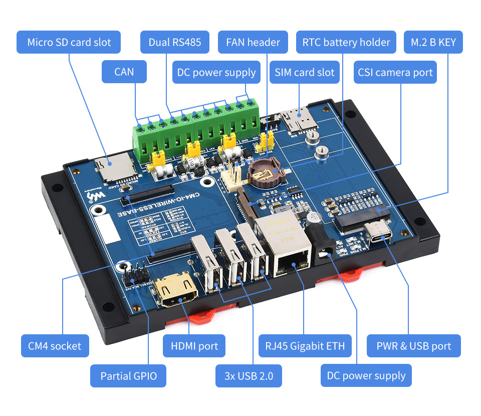 CM4 IO WIRELESS BASE details 9